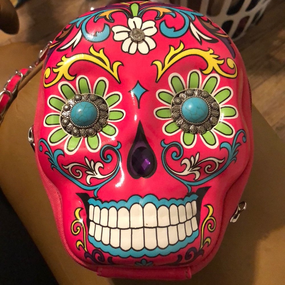 Sugar skull crossbody